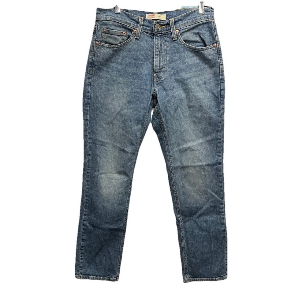 Levi's Levi Strauss Signature Athletic Fit Jeans 28x30 Men's Blue Denim 5 Pocket